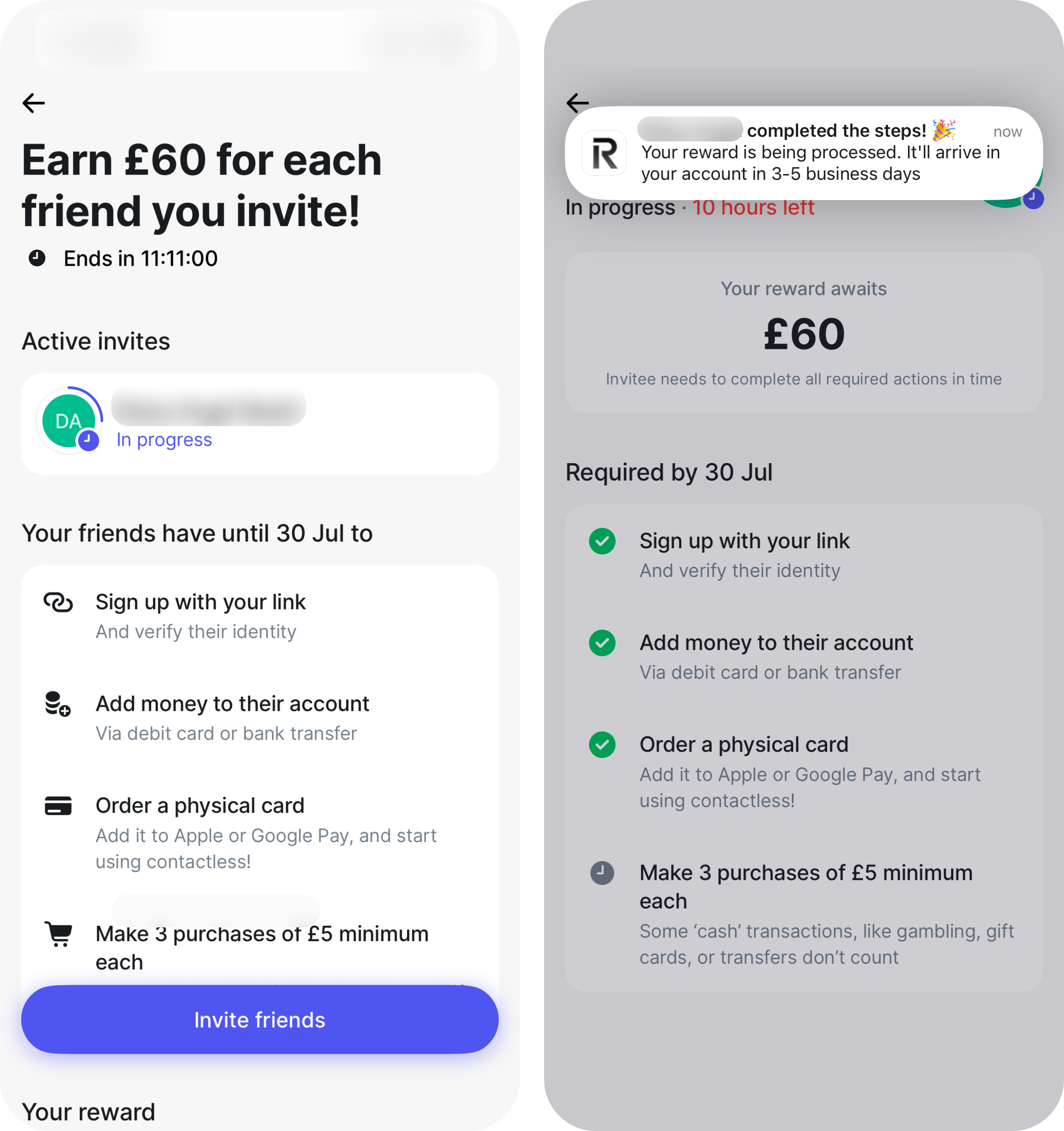 Revolut Referral Flow